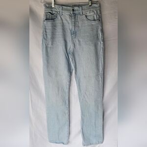 Madewell Size 30 TALL 90s Straight Light Blue Jeans